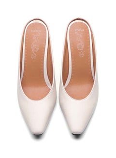 HUSK'SWARE Leather Slip-On Mule White  - Image 3