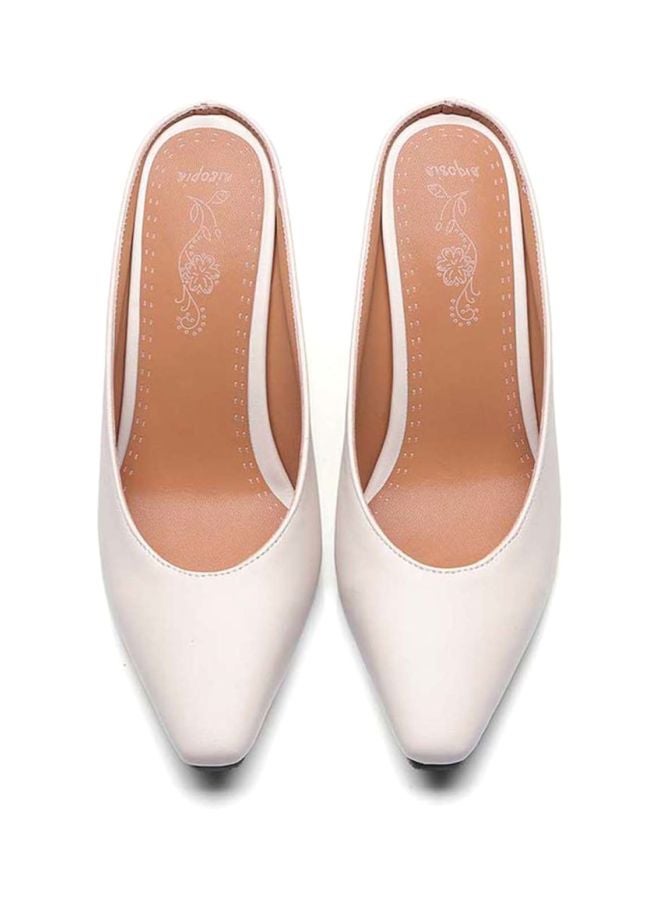 HUSK'SWARE Leather Slip-On Mule White - Image 3