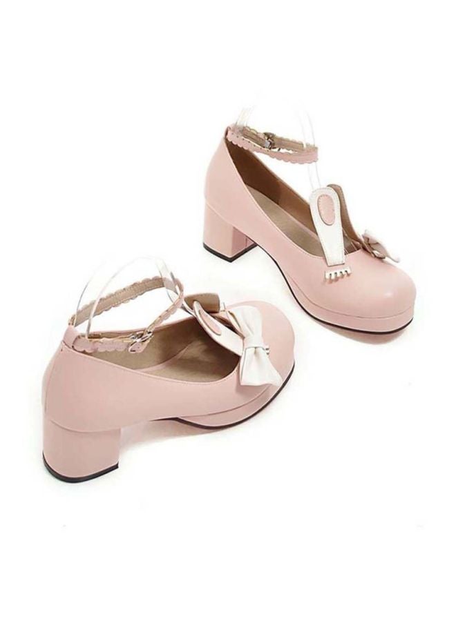 HUSK'SWARE - Leather Buckle Comfort Flat Beige - Image 1