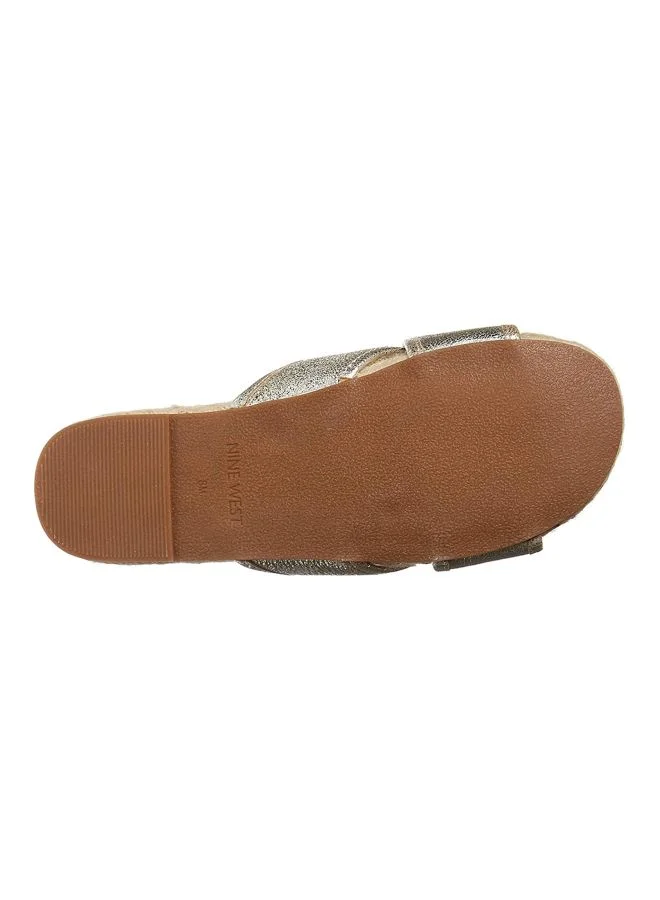 NINE WEST Yamuna Slides Silver