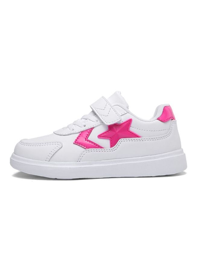 HUSK'SWARE Textured Low-Top Sneakers White/Pink - Image 2