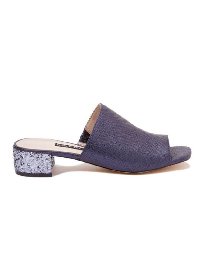 NINE WEST - Raydon Low Heel Mule Blue - Image 1