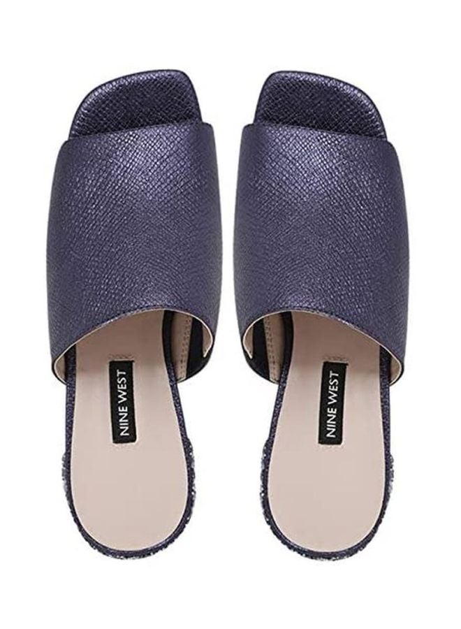 NINE WEST - Raydon Low Heel Mule Blue - Image 1