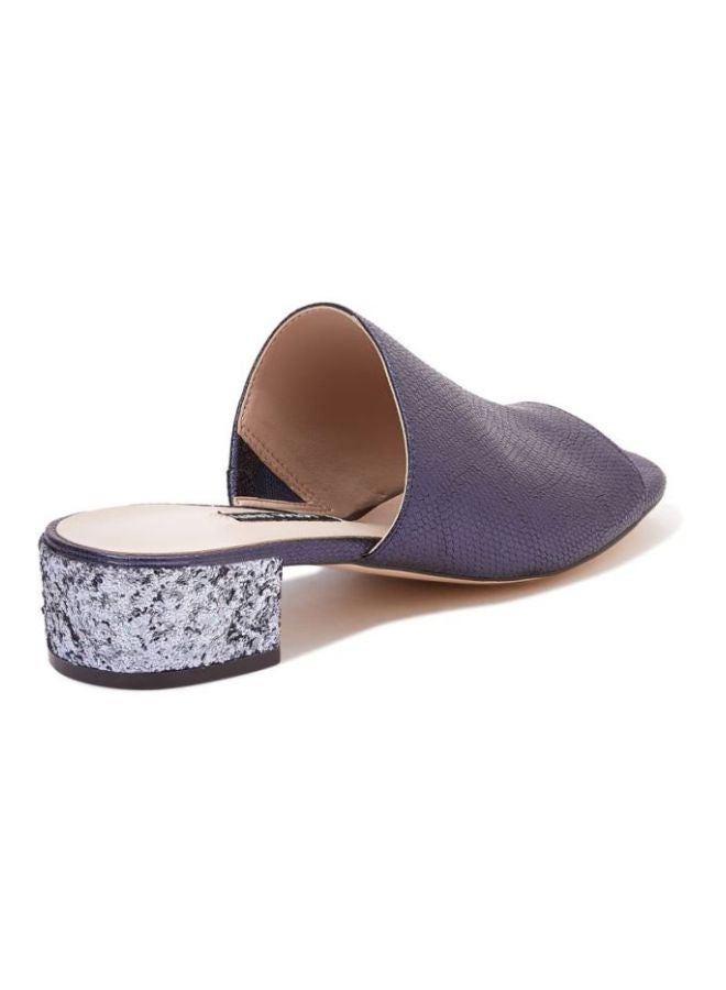 NINE WEST - Raydon Low Heel Mule Blue - Image 1