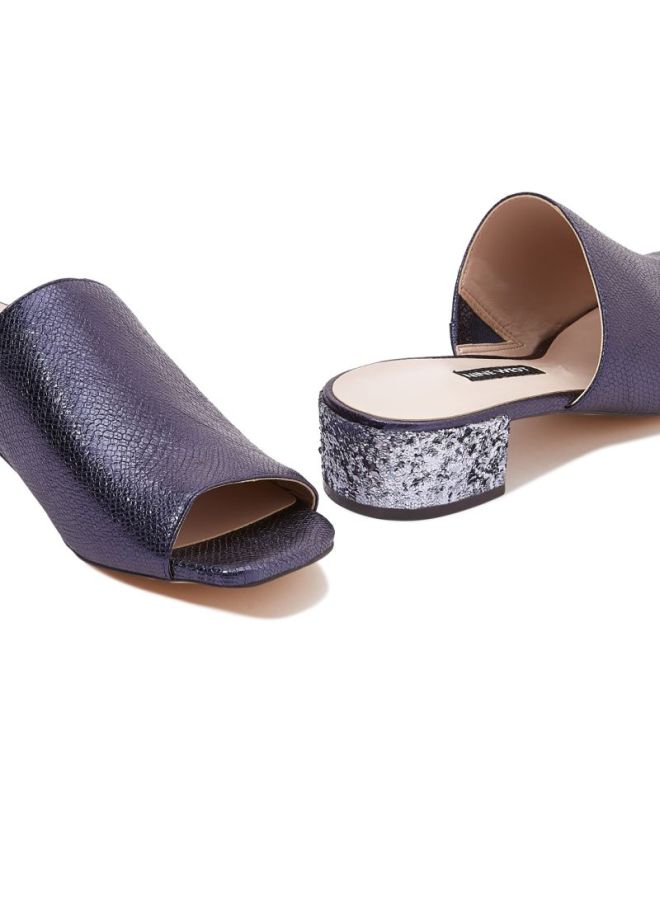 NINE WEST - Raydon Low Heel Mule Blue - Image 1