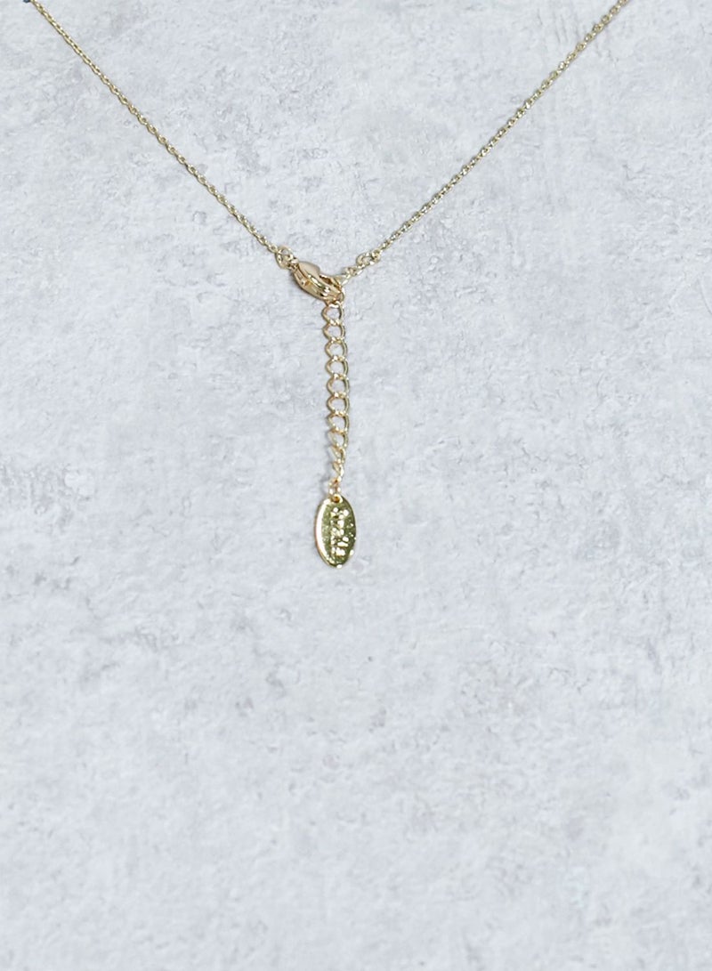 ORELIA LONDON Palm Tree Cut Out Necklace - Image 4