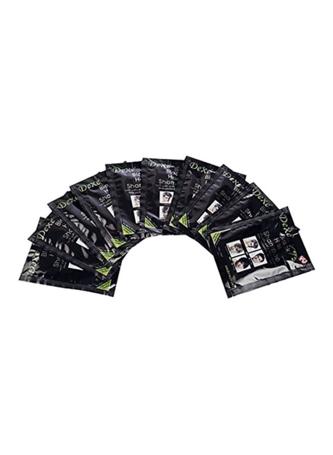 Dexe - Pack Of 10 Hair Shampoo Sachets Black 10x25ml - Image 1