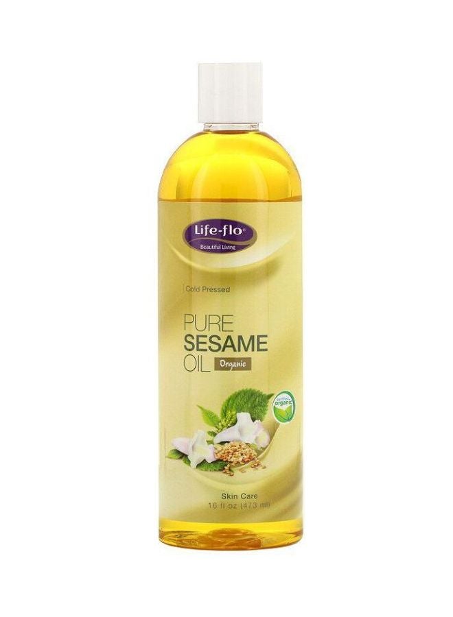 Life-flo Cold Pressed Pure Sesame Oil 473ml  - Image 1