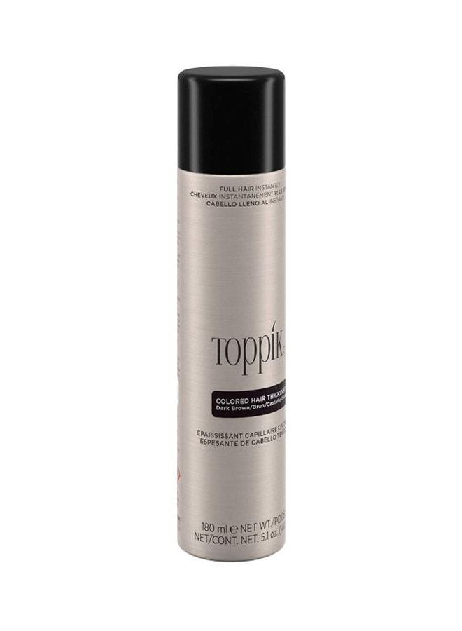 Toppik Colored Hair Thickener Dark Brown Hair Color Hair Spray 144 Grams Dark Brown 144grams  - Image 3