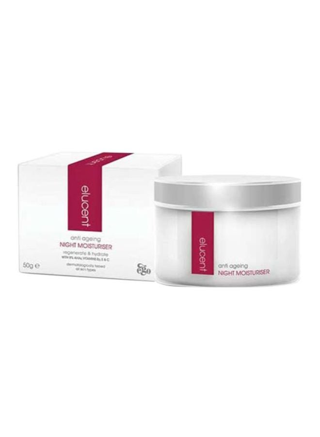 Ego - Elucent Anti Ageing Night Moisturiser 50grams - Image 1