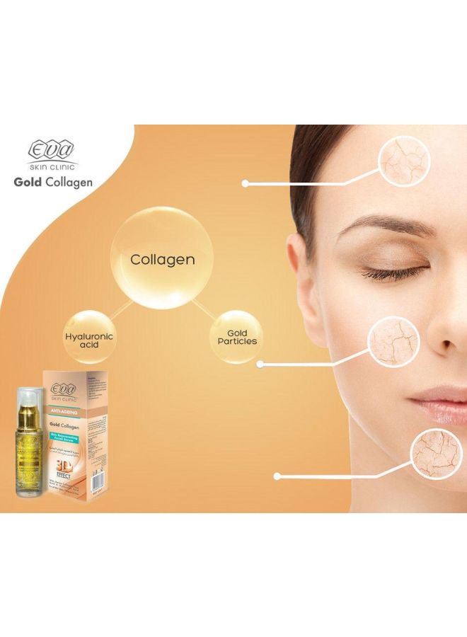 Eva Skin Clinic Gold Collagen Rejuvenating Facial Serum 30ml  - Image 2