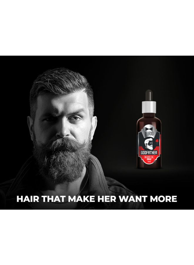 BEARDO Godfather Beard Oil Lite With Hair Serum Beard Oil 30, Hair Serum With Argan Oil 50ml - Image 5