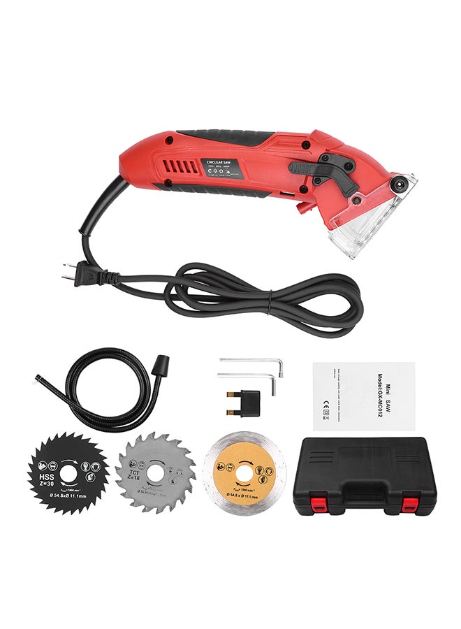 Generic - Powerful Mini Compact Circular Saw Kit Red/Black - Image 1