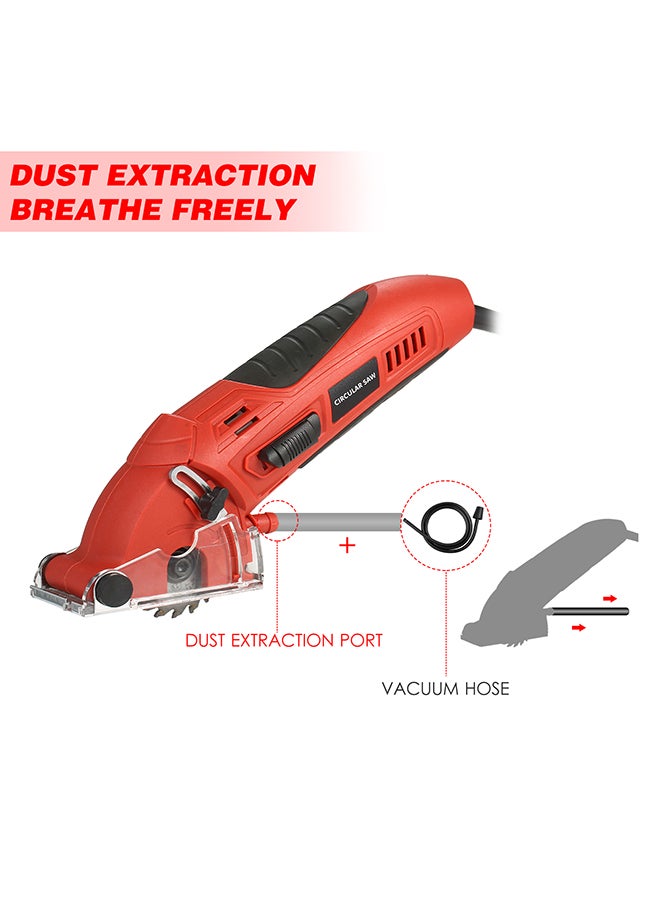 Generic - Powerful Mini Compact Circular Saw Kit Red/Black - Image 1