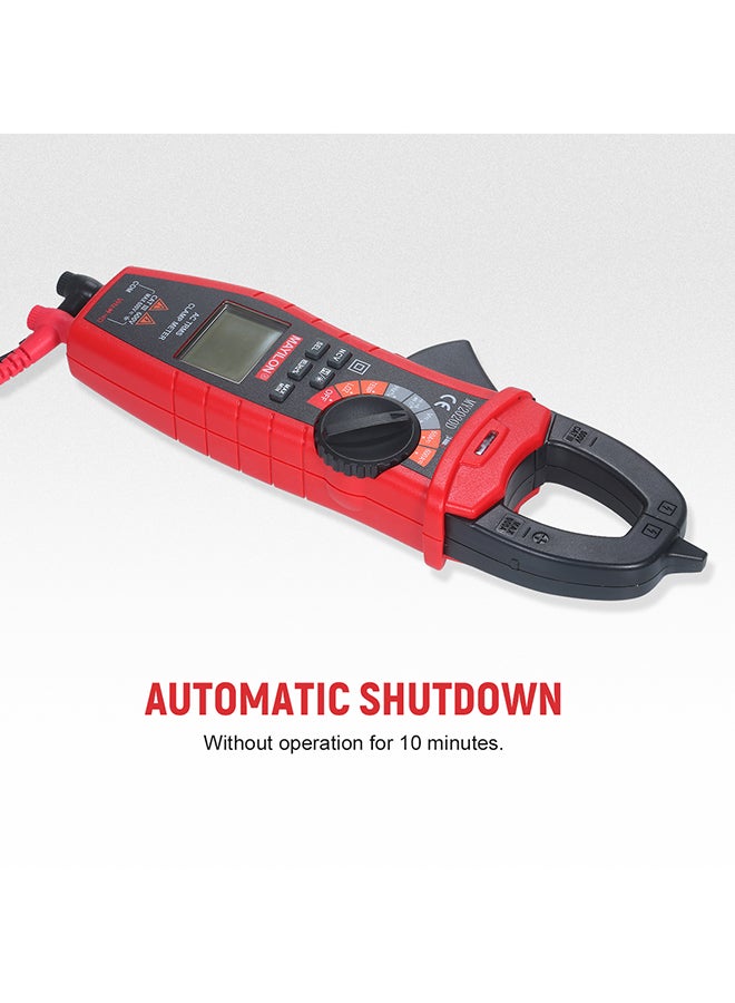 MAYILON Digital AC Current Clamp Meter DC Current & Relative Value Available Black & Red 28.30X5.60X12.00cm - Image 5