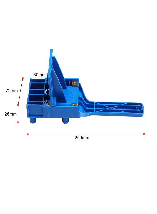 1-Piece Quick Wood Doweling Jig Blue 24.00X5.00X8.00cm  - Image 3