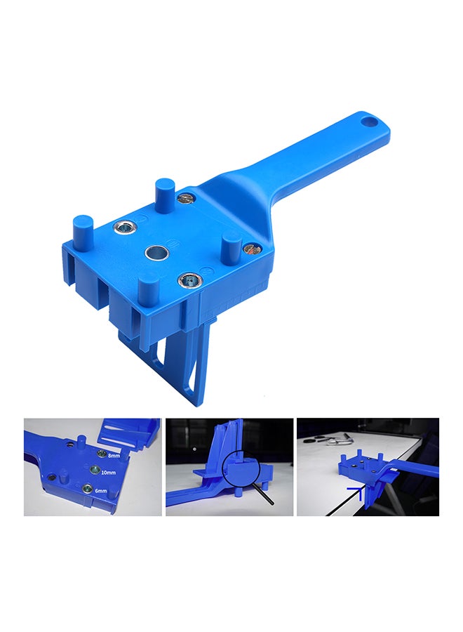 1-Piece Quick Wood Doweling Jig Blue 24.00X5.00X8.00cm  - Image 5