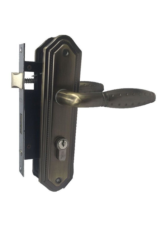 Iron and aluminum door handle set bronze 58mm Multicolour 58mm - Image 1