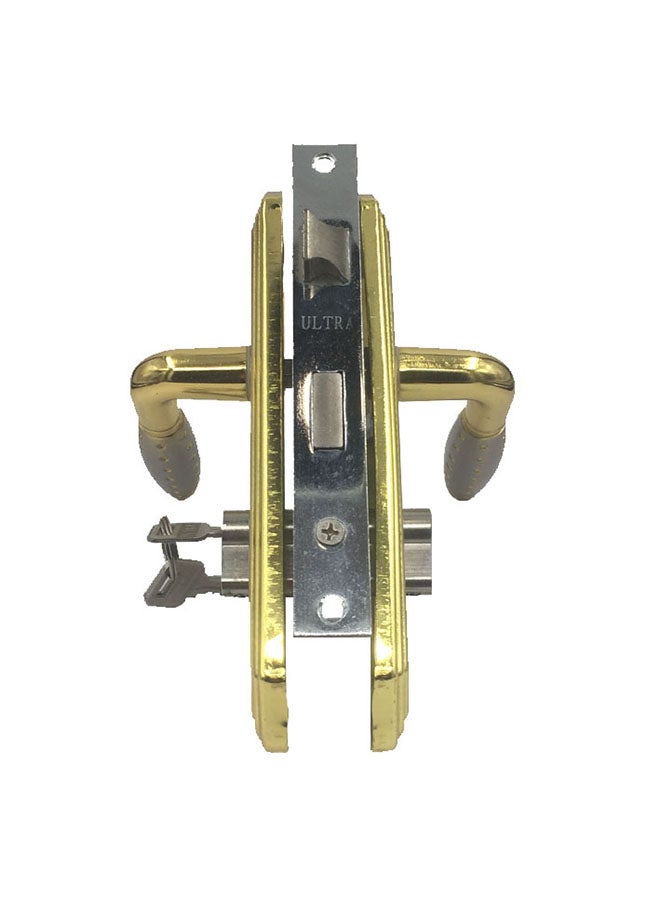 Iron aluminum door handle set silver/gold 58mm Multicolour 58mm - Image 2