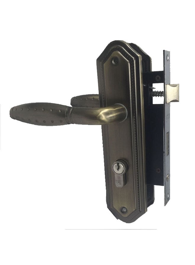 Iron and aluminum door handle set bronze 58mm Multicolour 58mm - Image 3