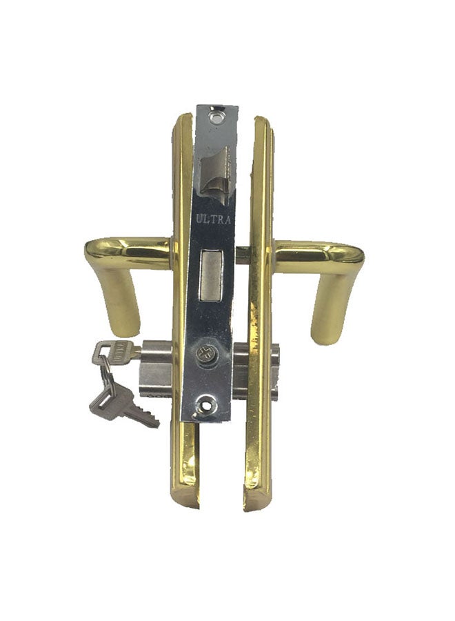Iron aluminum door handle set silver/gold 58mm Multicolour 58mm - Image 2