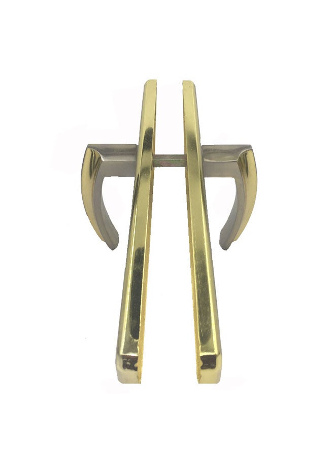 Iron aluminum door handle set silver/gold 58mm Multicolour - Image 2