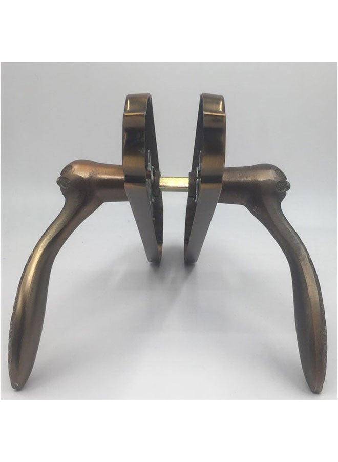 Zinc iron door handle brown/gold 58mm/85mm Multicolour 58/85mm  - Image 3