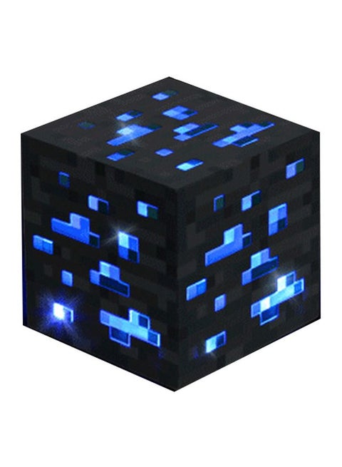 مصباح LED مربع الشكل الأسود / الأزرق 8x8x8سم