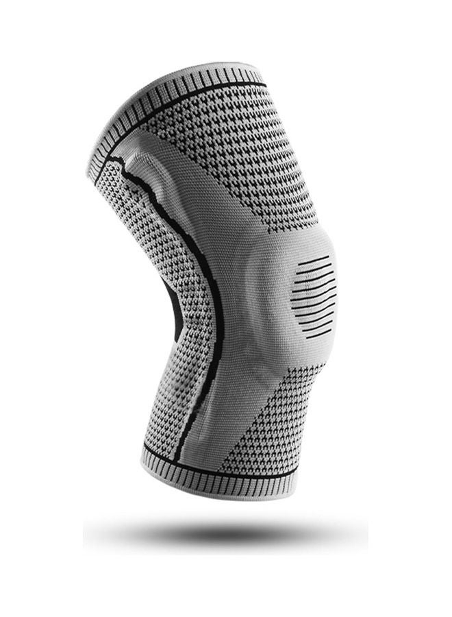 Generic 1pcs Knee Support Men Women Knee Brace with Side Stabilizers Silicone Pad Sports Knee Sleeves for Weightlifting Powerlifting Running XL 33*2*20cm  - Image 2