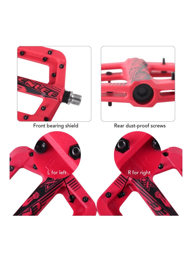 Generic Mountain Bike Pedals Bicycle Pedals Non-Slip Lightweight Nylon Fiber Bicycle   Platform Pedals for MTB 9/16 inches 13*2*11cm  - Image 3