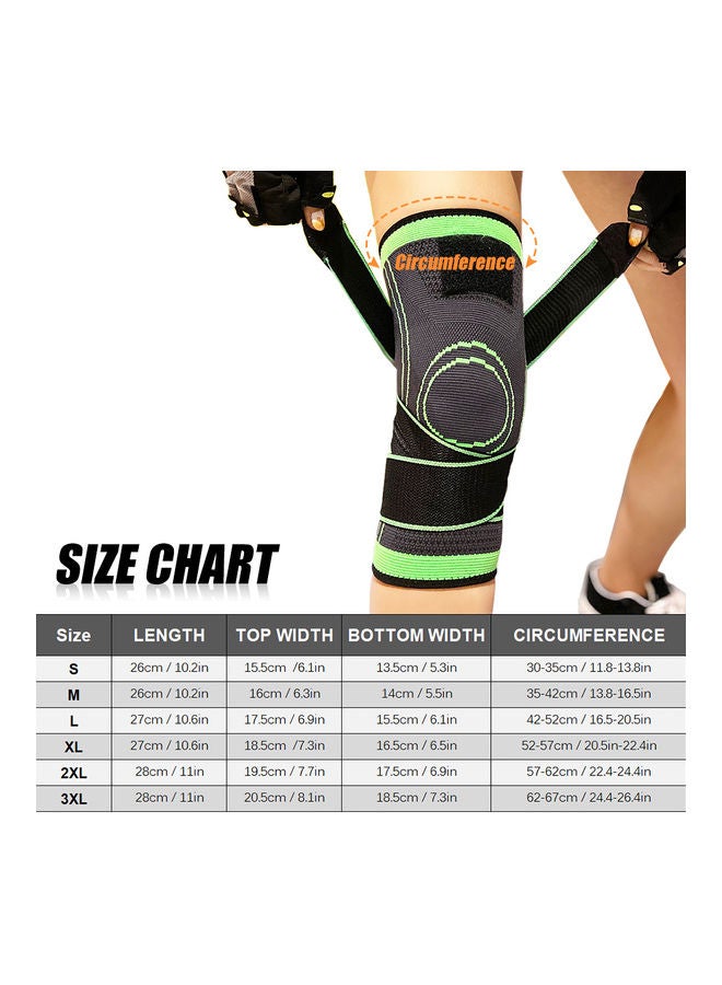 Generic Knee Brace Compression Knee Support Joint Protection for Running Cycling Basketball L 20*1*12cm  - Image 3