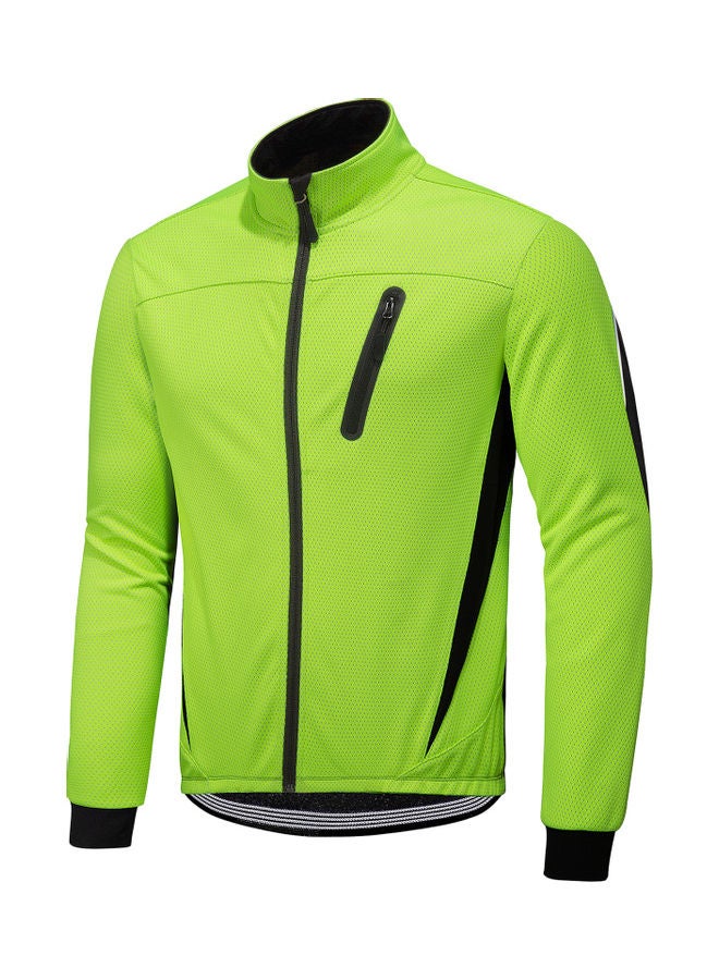 Generic Waterproof Thermal Fleece Cycling Jacket L 