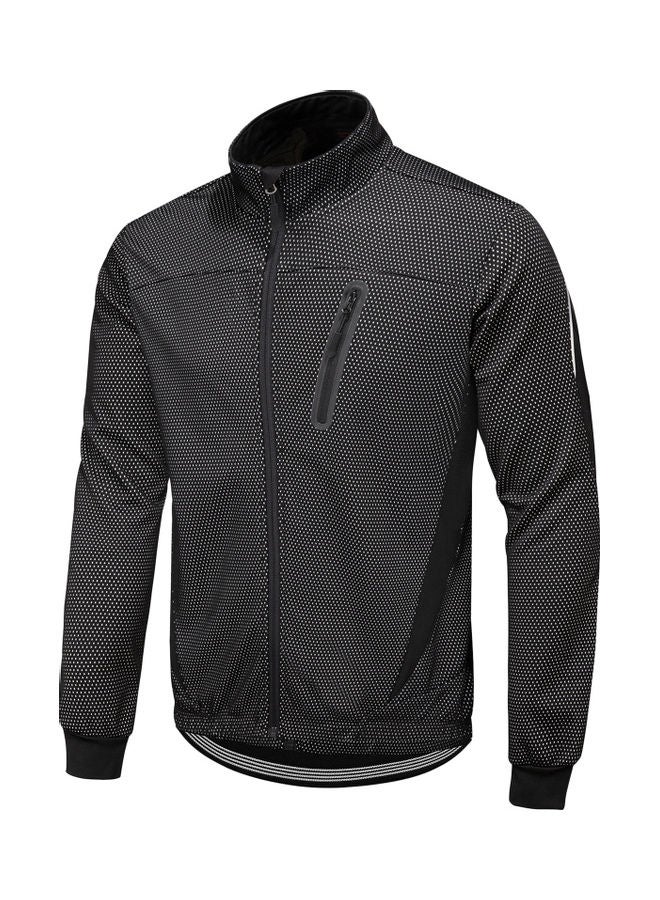 Generic Waterproof Thermal Fleece Cycling Jacket XL 