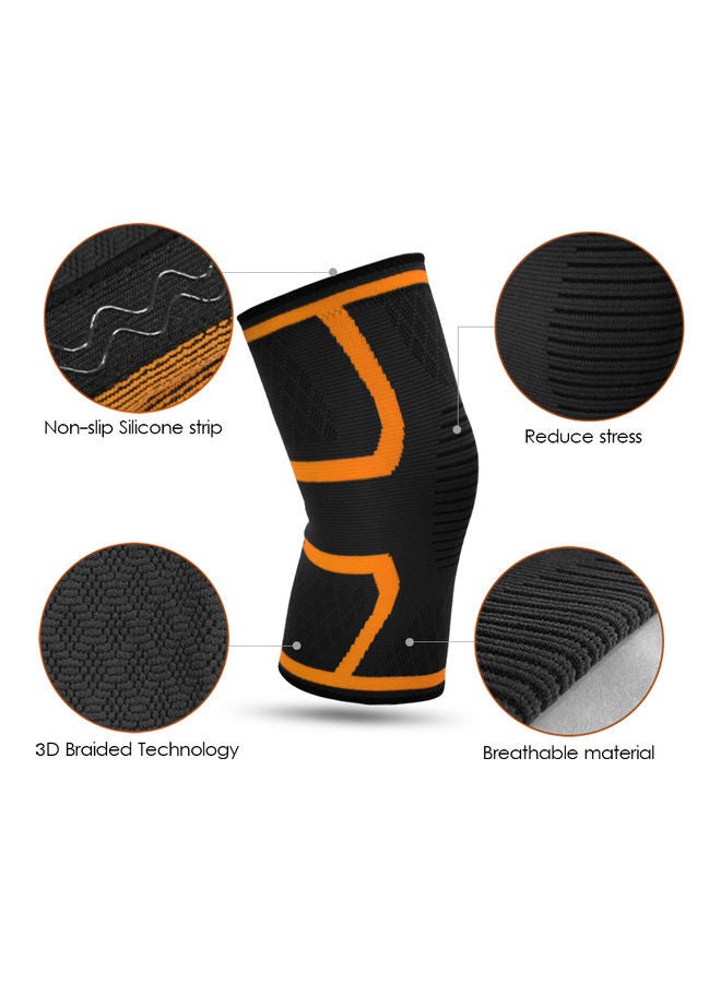 Generic Anti-fall Thin Kneepad Knee Protector for Fitness Running Cycling Mountaineering Elastic Knee Pads Compression Knee Support L 32*3*18cm  - Image 2