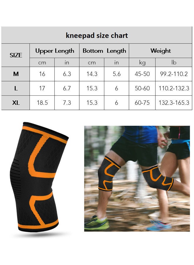 Generic Anti-fall Thin Kneepad Knee Protector for Fitness Running Cycling Mountaineering Elastic Knee Pads Compression Knee Support L 32*3*18cm  - Image 3