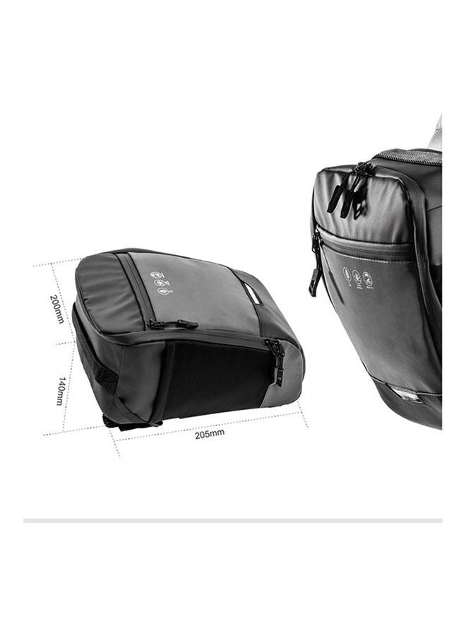 Generic Waterproof Bicycle Handlebar Bag High-visibility Reflective Cycling Handlebar Bag Pack Shoulder Bag for Mountain Bike Scooter 25*5*20cm - Image 3