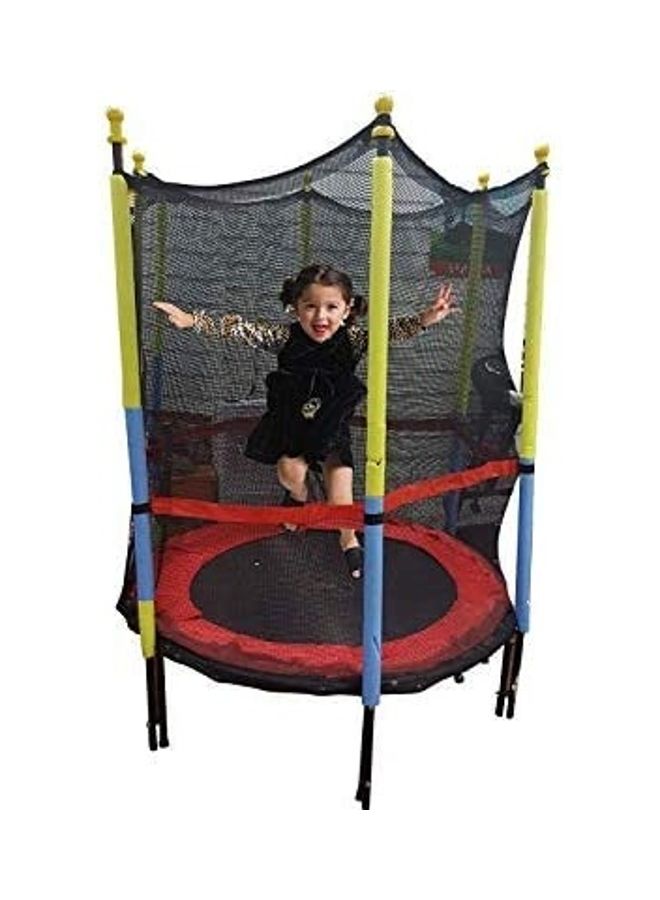 Cool Baby - Children's Trampoline, 55-inch Mini Trampoline With Purse Seine and Safety Mat, Heavy Frame Round Trampoline 70 x 35 x 35cm - Image 1