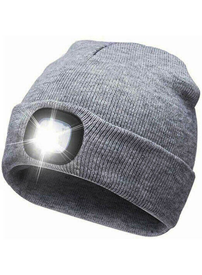 Generic LED Light Battery Powered Beanie Hat Cap for Outdoor Hunting Camping 20 * 10 * 20cm - Image 1