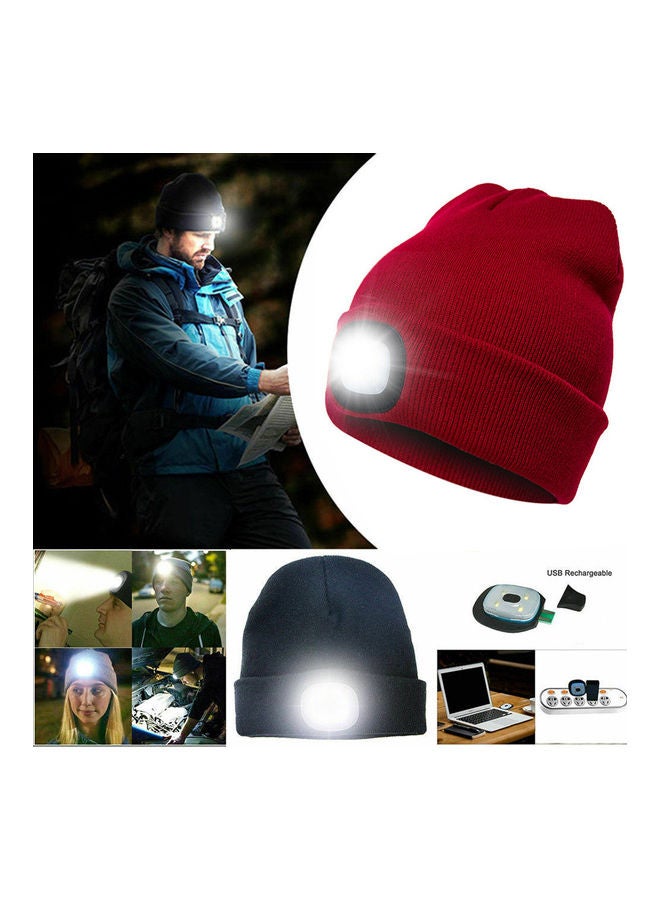Generic LED Light Battery Powered Beanie Hat Cap for Outdoor Hunting Camping 20 * 10 * 20cm - Image 5