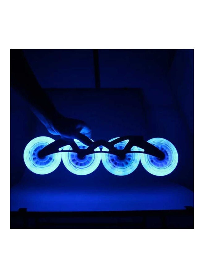 قطعتان من عجلات تزلج سريعة ومضيئة مقاس 80/76/72 مم للتزلج على الجليد 20*10*20سم - Image 4