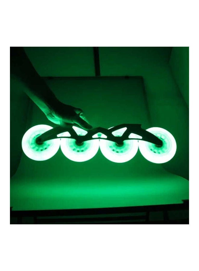 قطعتان من عجلات تزلج سريعة ومضيئة مقاس 80/76/72 مم للتزلج على الجليد 20*10*20سم - Image 5