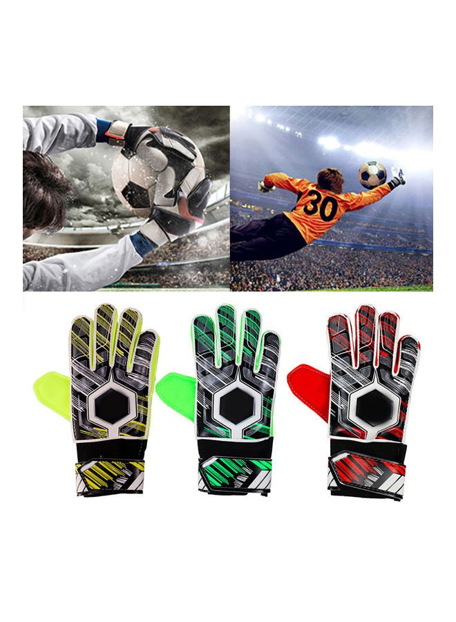 Generic Adult Kids Football Soccer Goalkeeper Goalie Full Finger Hand Protection Gloves 20*10*20cm - Image 2
