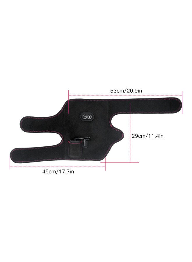 Portable Massaging Heated Knee Wrap Brace Heating Infrared Pad Strap Knee Compression Brace with UK/US/EU Adapter 30*2*20cm - Image 5