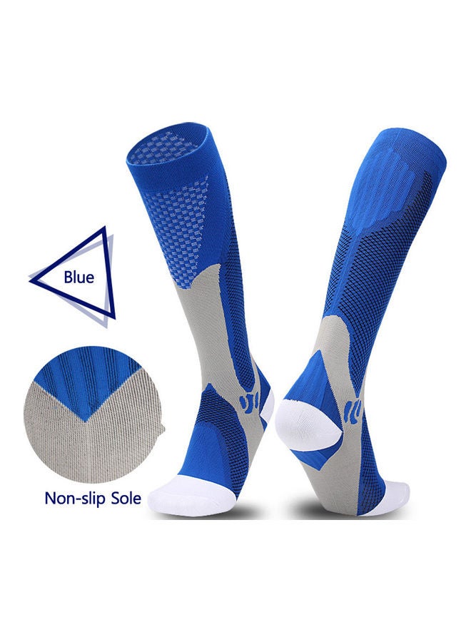Generic Compression Socks Nursing Performance Socks Sport Socks for Men Women Cycling Running Football 3 Pairs Pack L L  - Image 5
