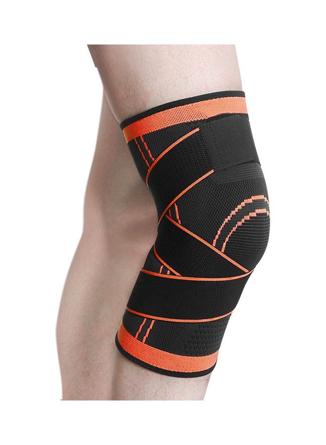 Men Women Pair of Knee Braces Knitted Adjustable Straps Support Compression Sleeve Non-Slip Breathable Basketball Running Fitness S 20*5*12cm - Image 1