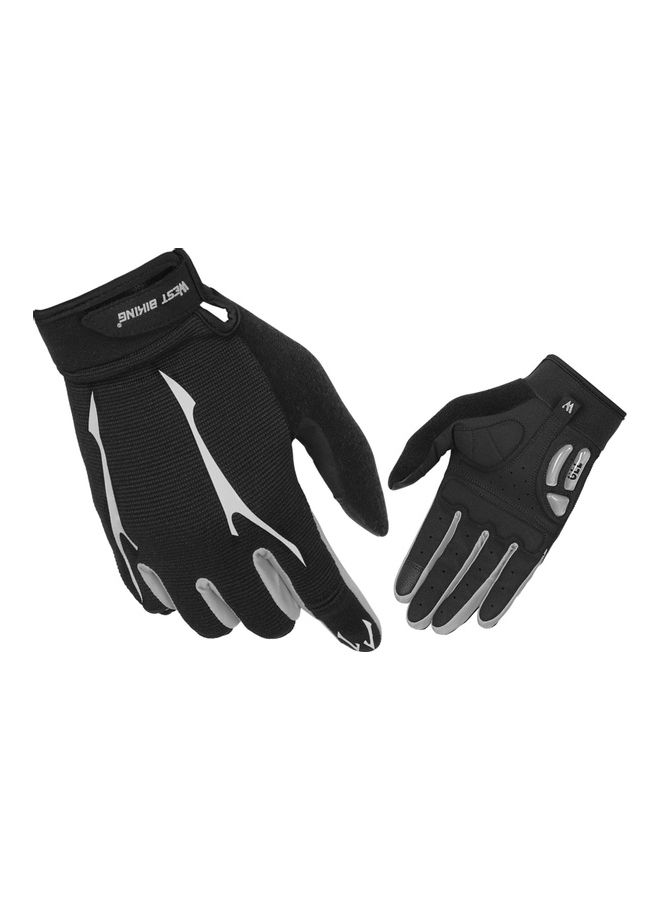 Generic Mountain Bike Gloves Full Finger Touch Screen Gloves Anti-skid Cycling Gloves Wear-resistant Breathable Women and Men Gel Palm Mittens Shock-Absorbing MTB Gloves Road Bicycle Gloves XL 24*4*21.5cm  - Image 3