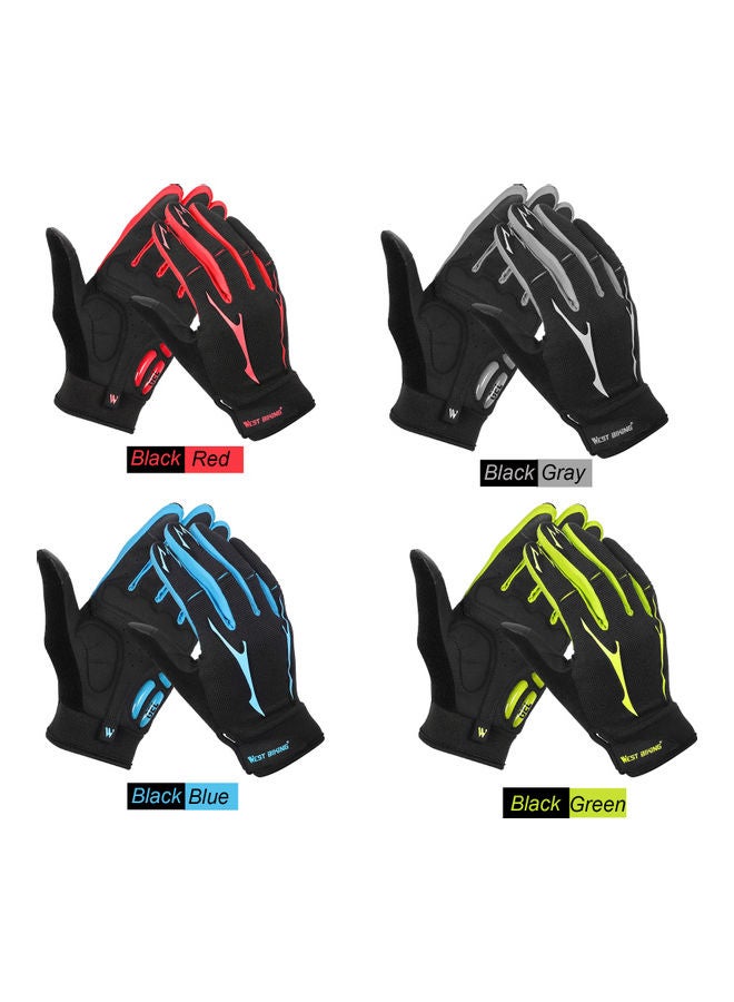 Generic Mountain Bike Gloves Full Finger Touch Screen Gloves Anti-skid Cycling Gloves Wear-resistant Breathable Women and Men Gel Palm Mittens Shock-Absorbing MTB Gloves Road Bicycle Gloves L 24*4*21.5cm  - Image 5