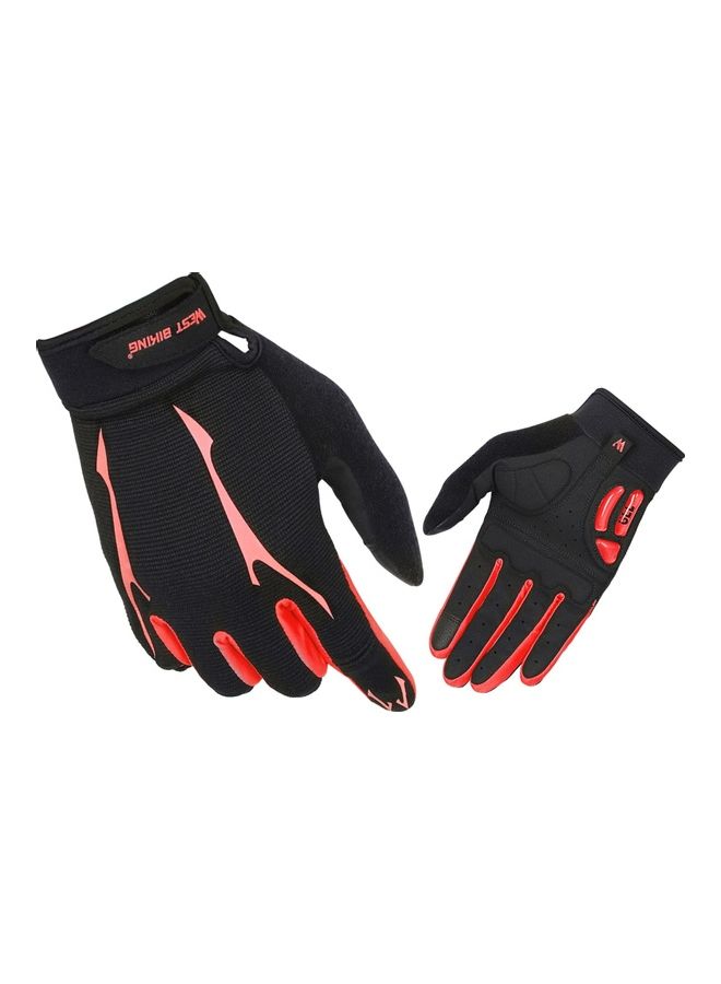 Generic Mountain Bike Gloves Full Finger Touch Screen Gloves Anti-skid Cycling Gloves Wear-resistant Breathable Women and Men Gel Palm Mittens Shock-Absorbing MTB Gloves Road Bicycle Gloves M 24*4*21.5cm  - Image 3