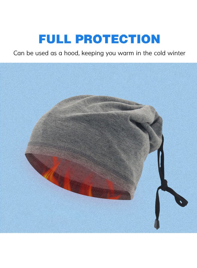 Generic Neck Gaiter Adjustable Thermal Face Cover Scarf Balaclava Hood Neck Warmer for Skiing Motorcycling Outdoor Sports 14*2*13cm  - Image 3