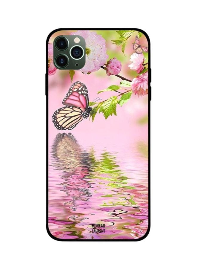 Moreau Laurent Protective Case Cover For Apple iPhone 11 Pro Butterfly with Reflection on Water 